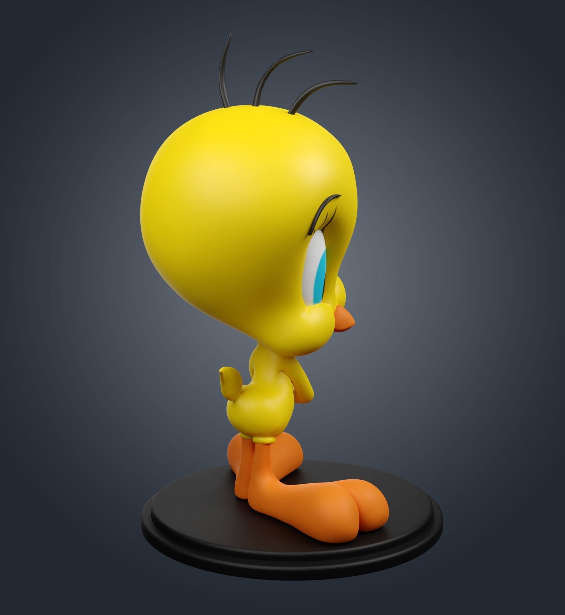 Tweety looney tunes figurine 3D print model_2