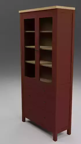 Glass-door cabinet