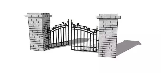 Old Gate Free 3D model