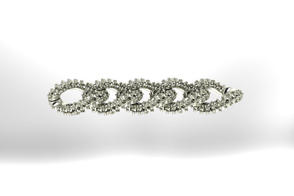 Cuban-link chains  3D print model_5