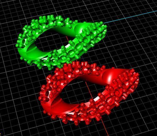 Cuban-link chains  3D print model_10