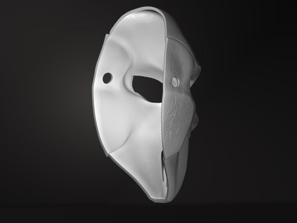 Slipknot Mick mask 3D print model_3
