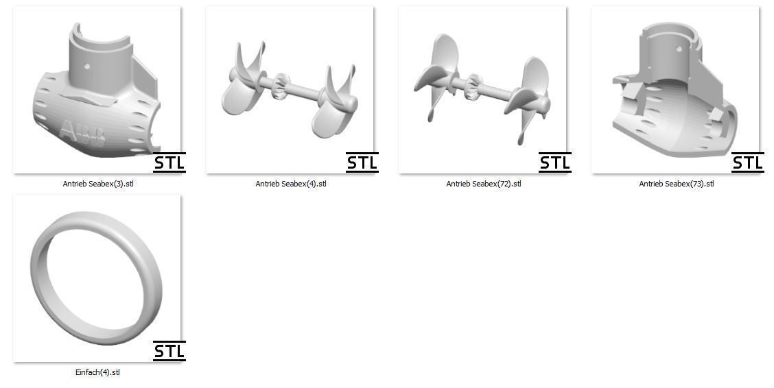 Azipod Seabex one Twin 3D print model_7
