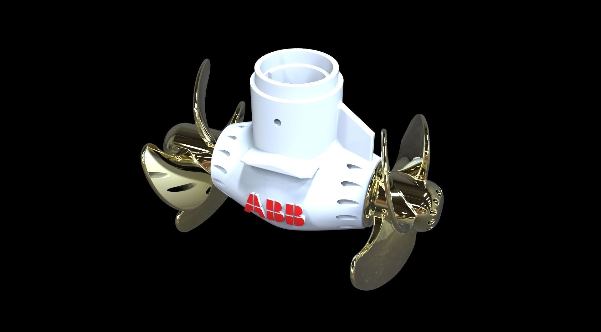 Azipod Seabex one Twin 3D print model_6