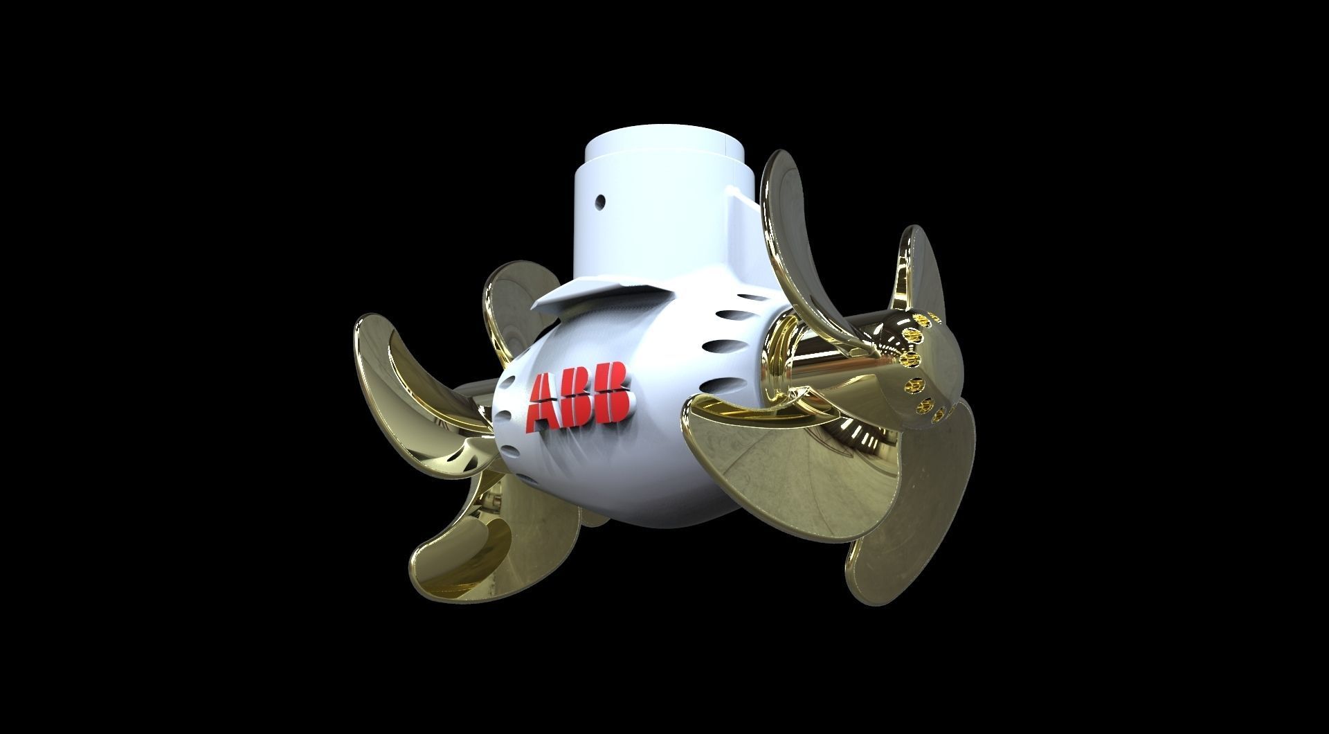 Azipod Seabex one Twin 3D print model_5