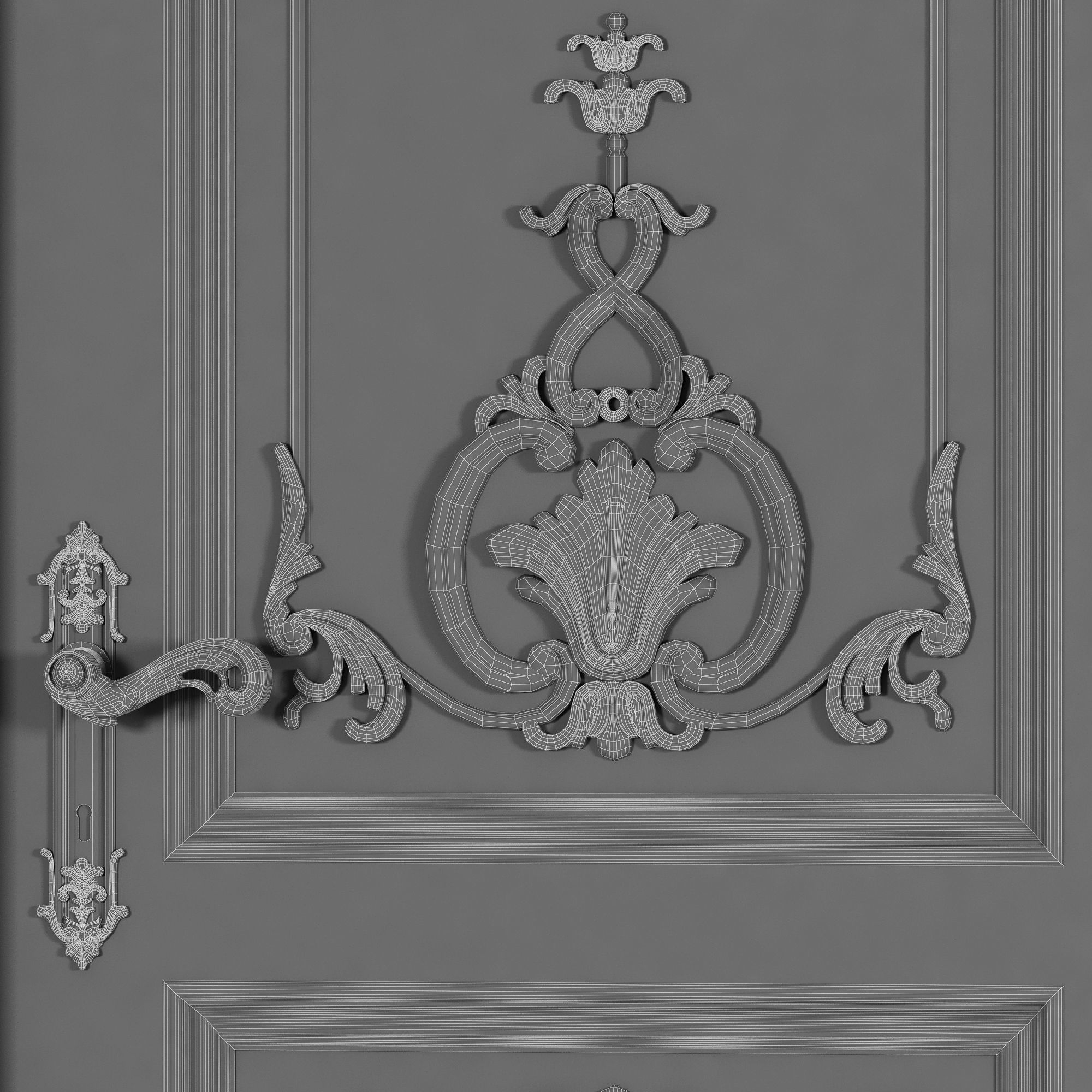 louis door 3D model_13