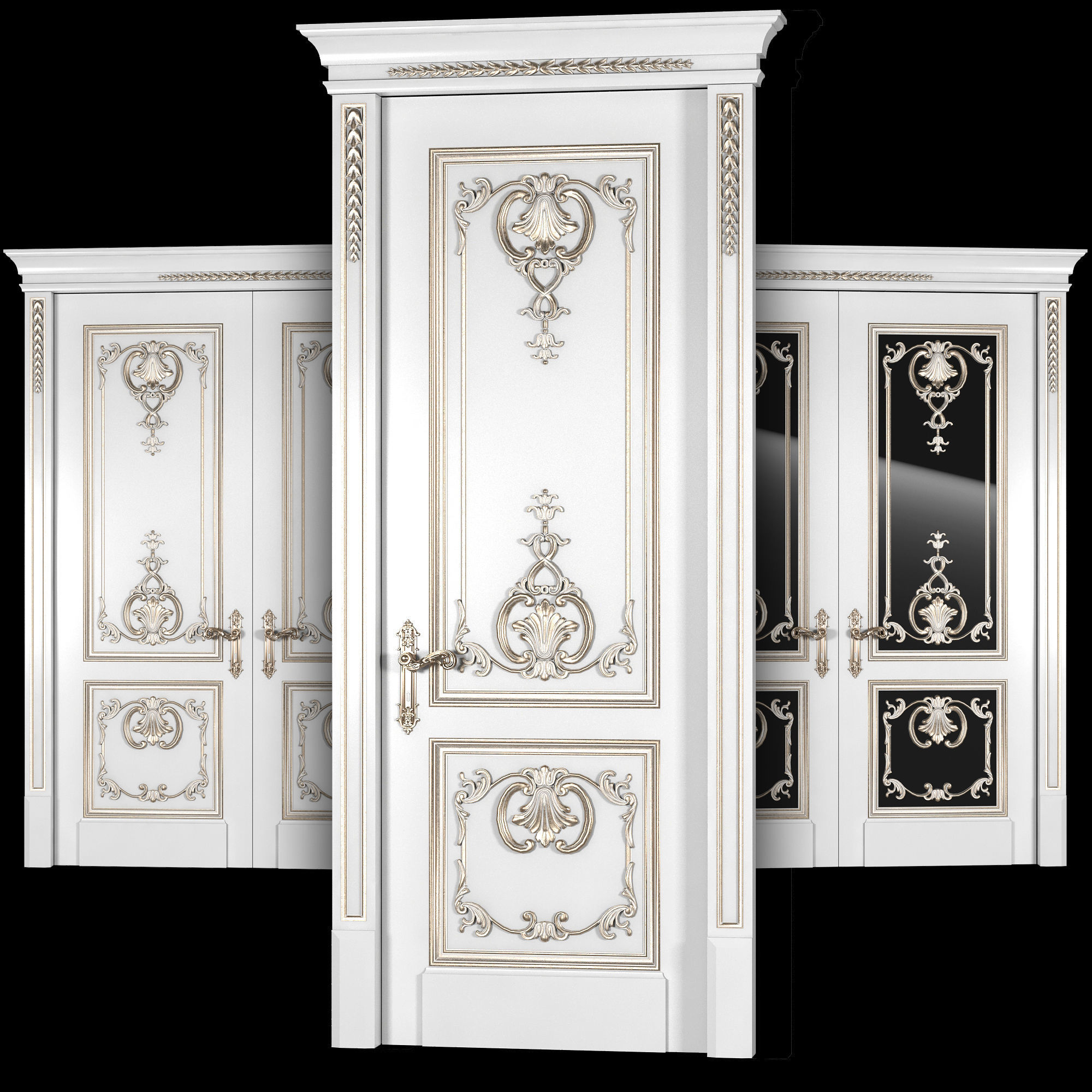 louis door 3D model_17