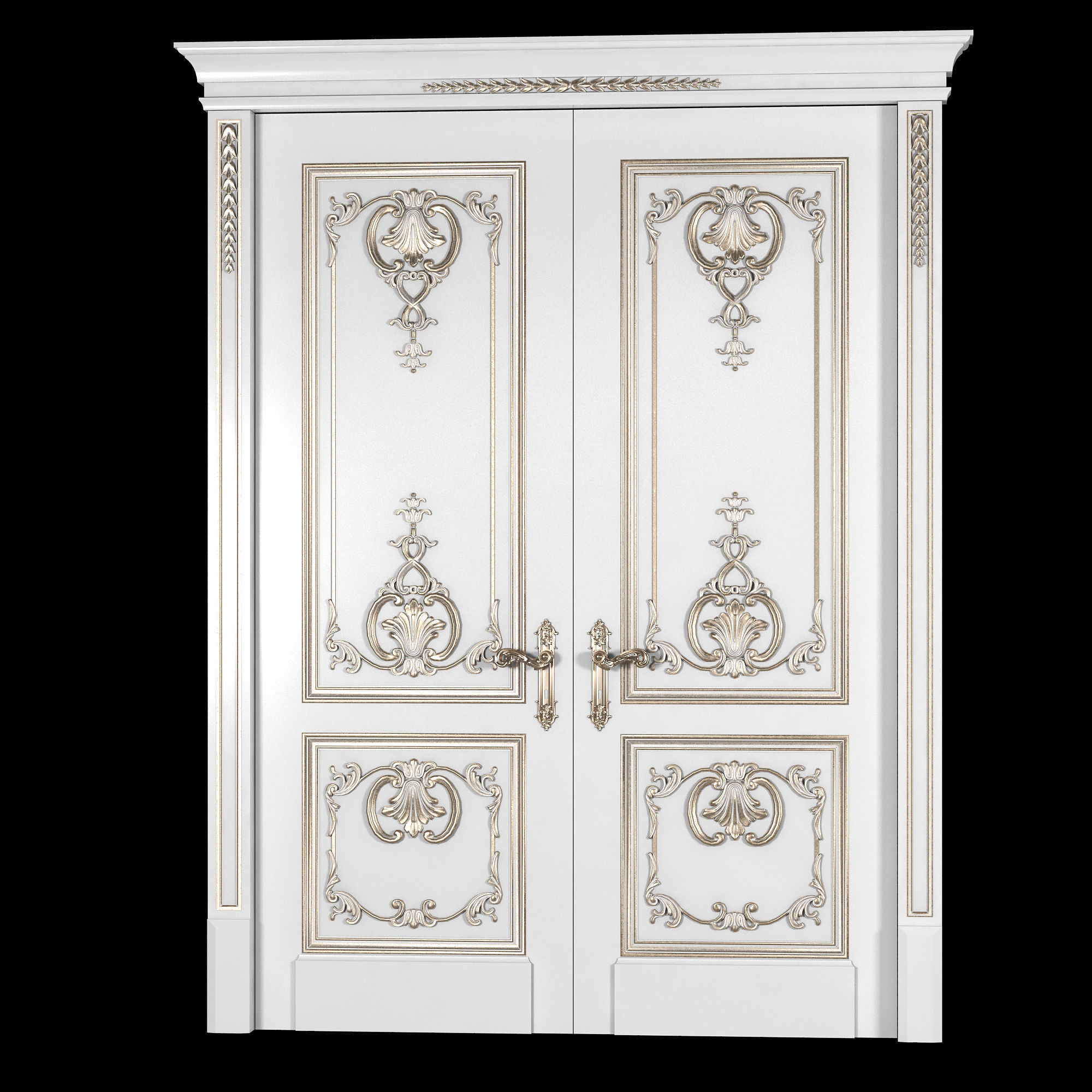 louis door 3D model_2