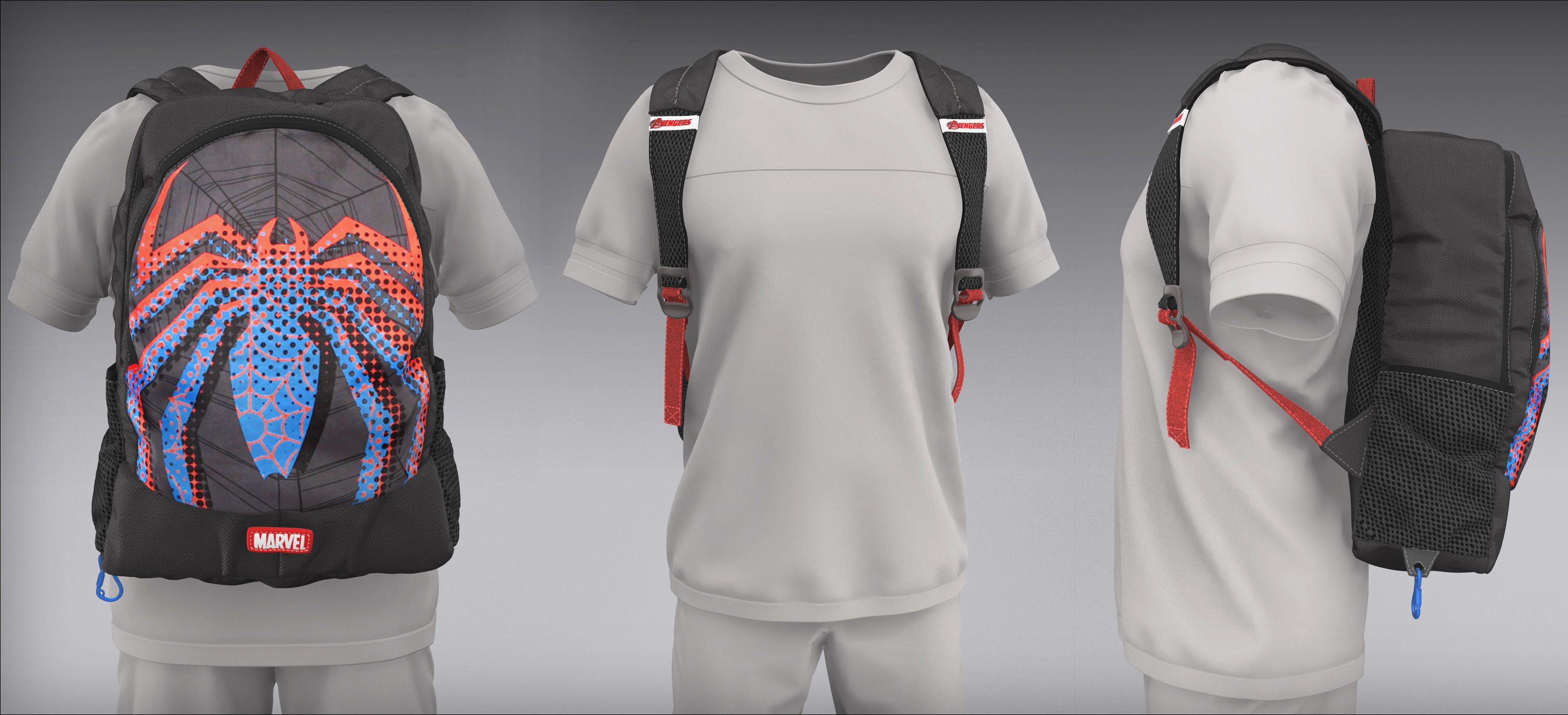 Spiderman Bag 3D model_3