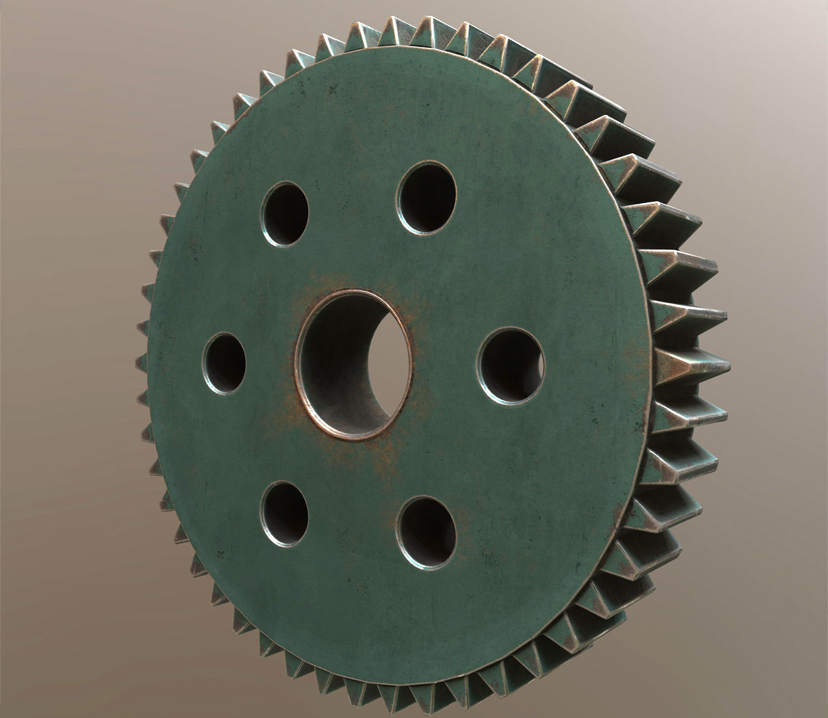 Tooth Gear 3D model_2