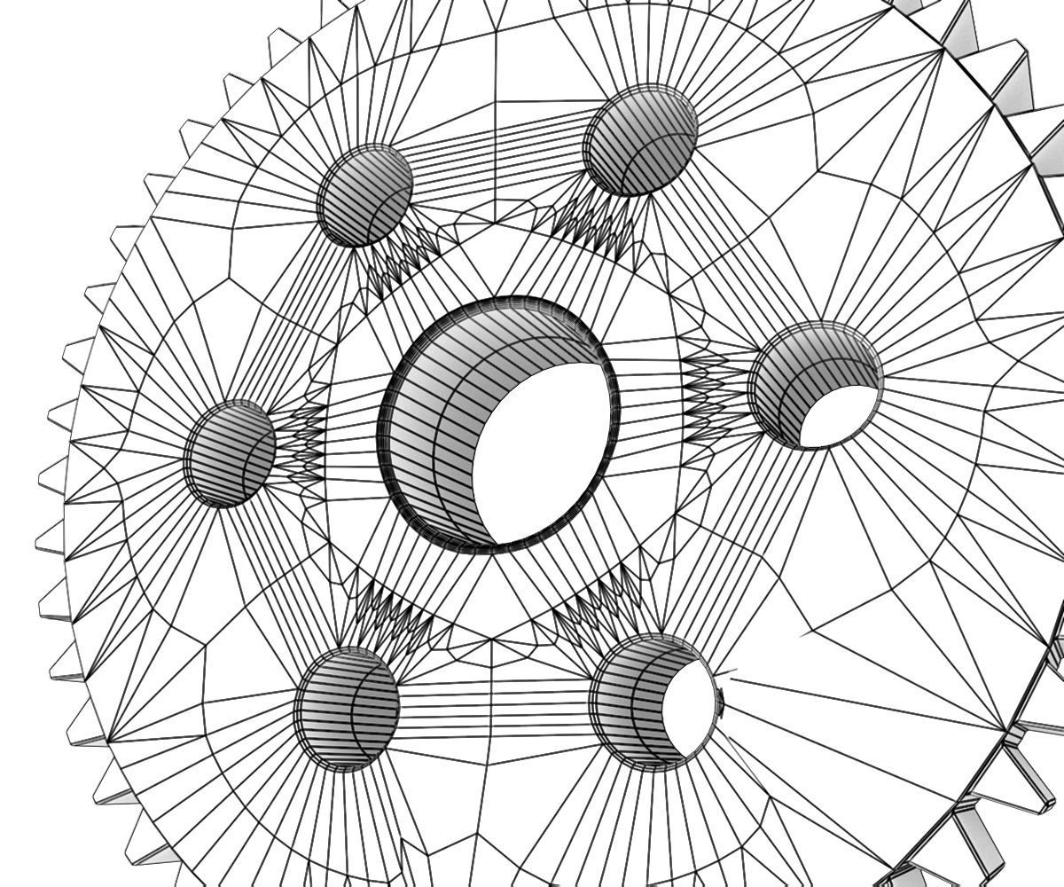 Tooth Gear 3D model_7