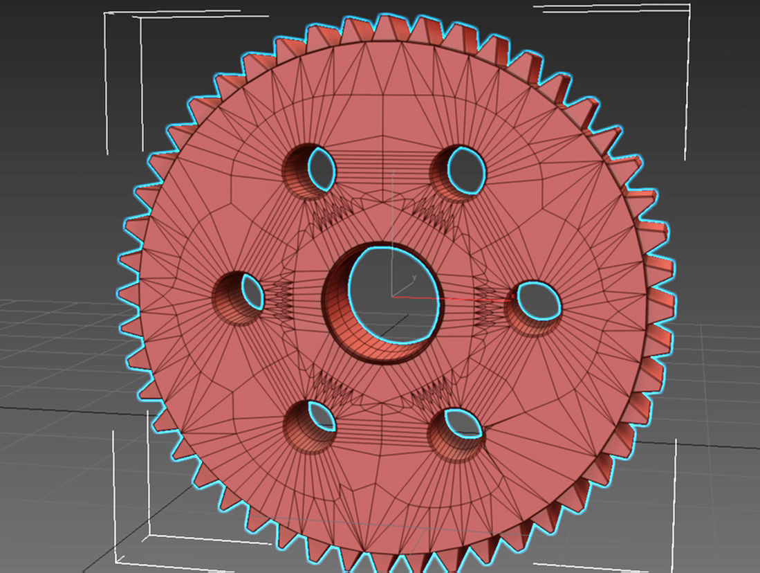 Tooth Gear 3D model_8