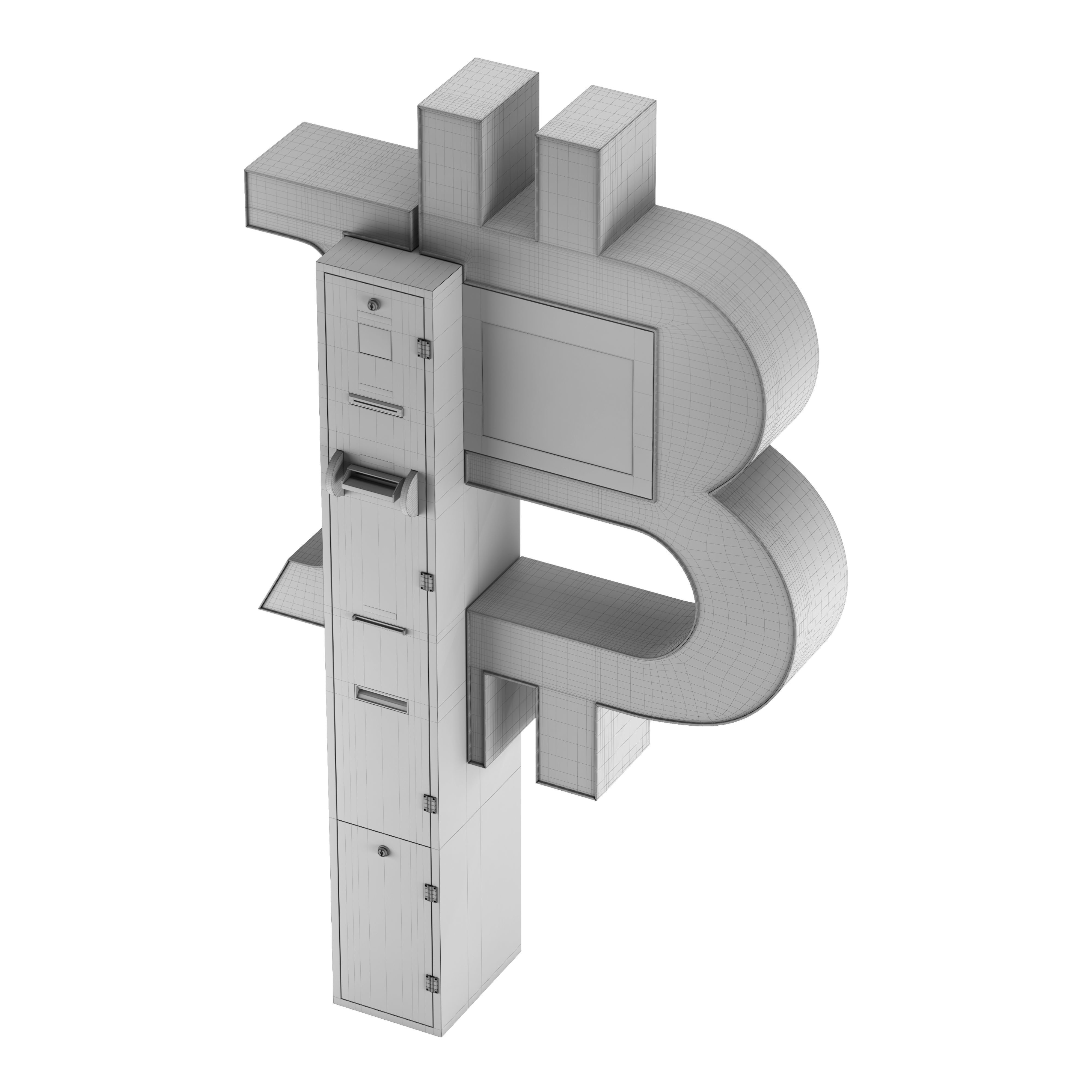 Bitcoin ATM 3D model_3