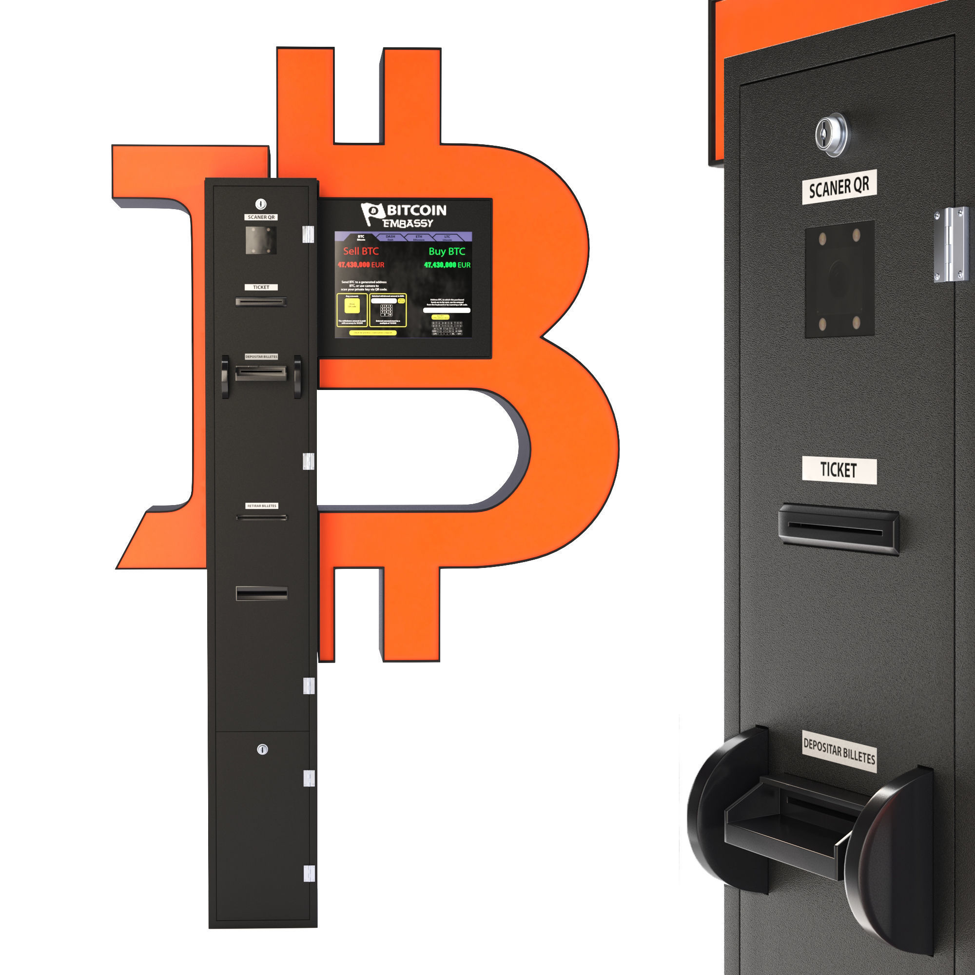 Bitcoin ATM 3D model_2