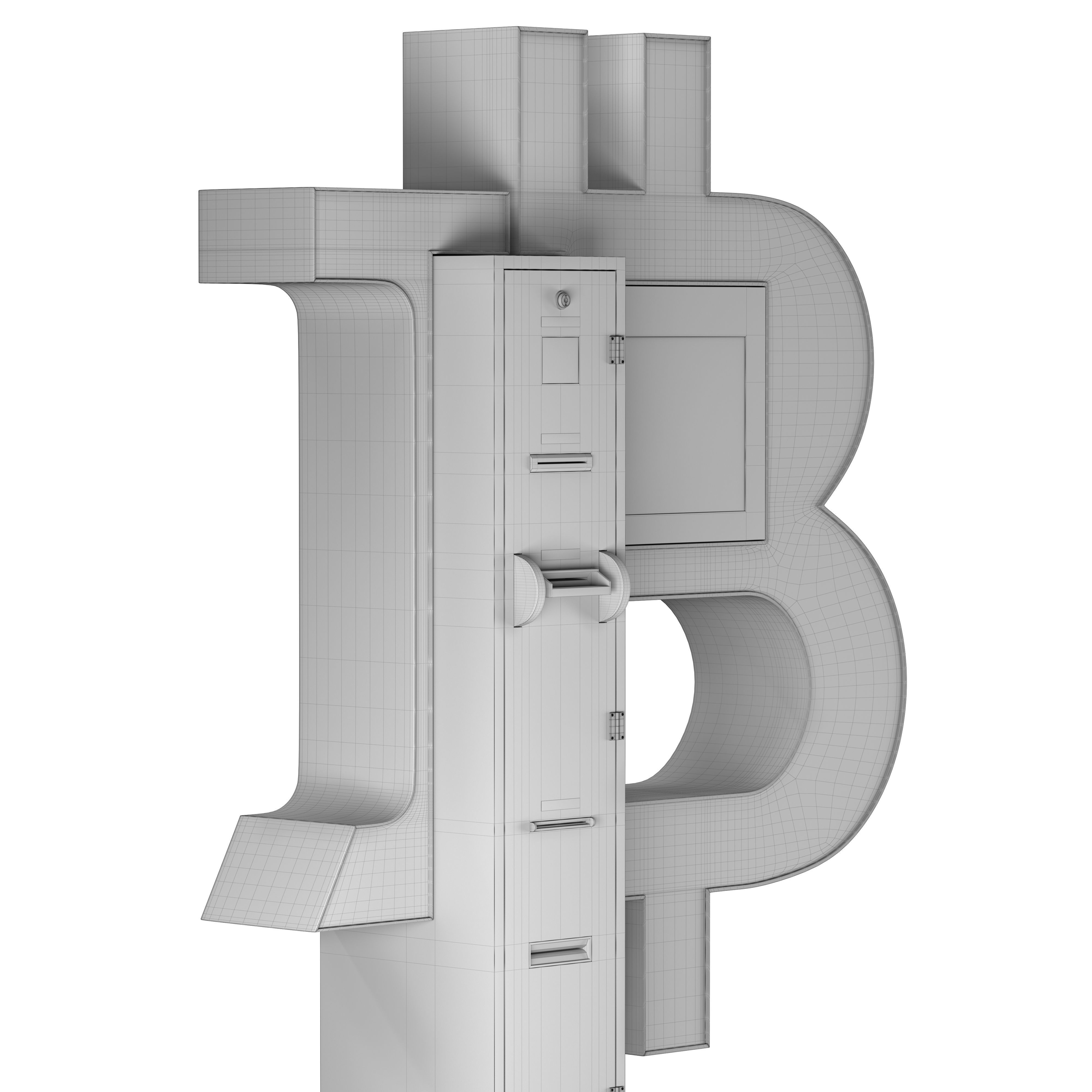 Bitcoin ATM 3D model_4