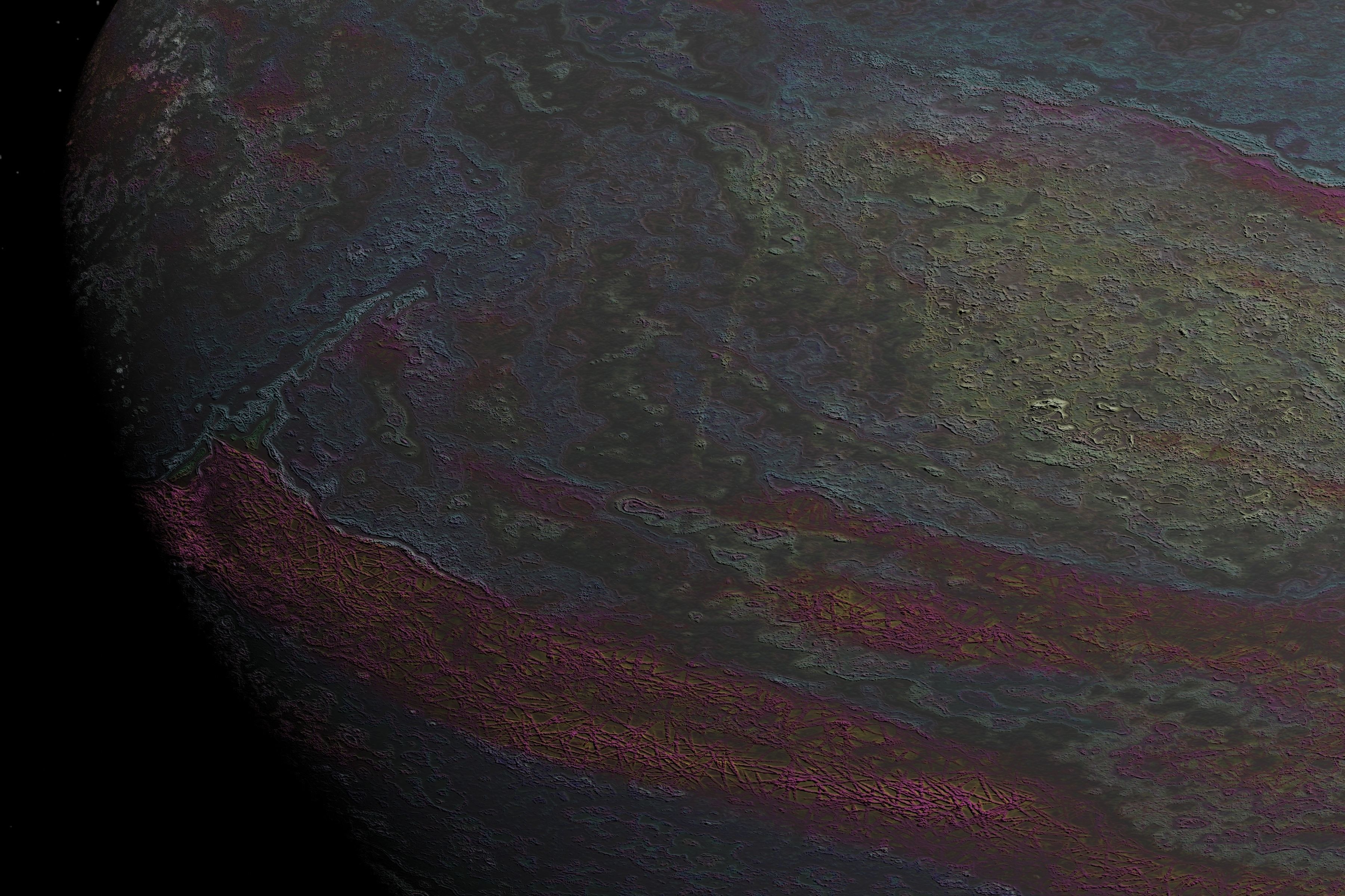 alien moon 009 Low-poly 3D model_12