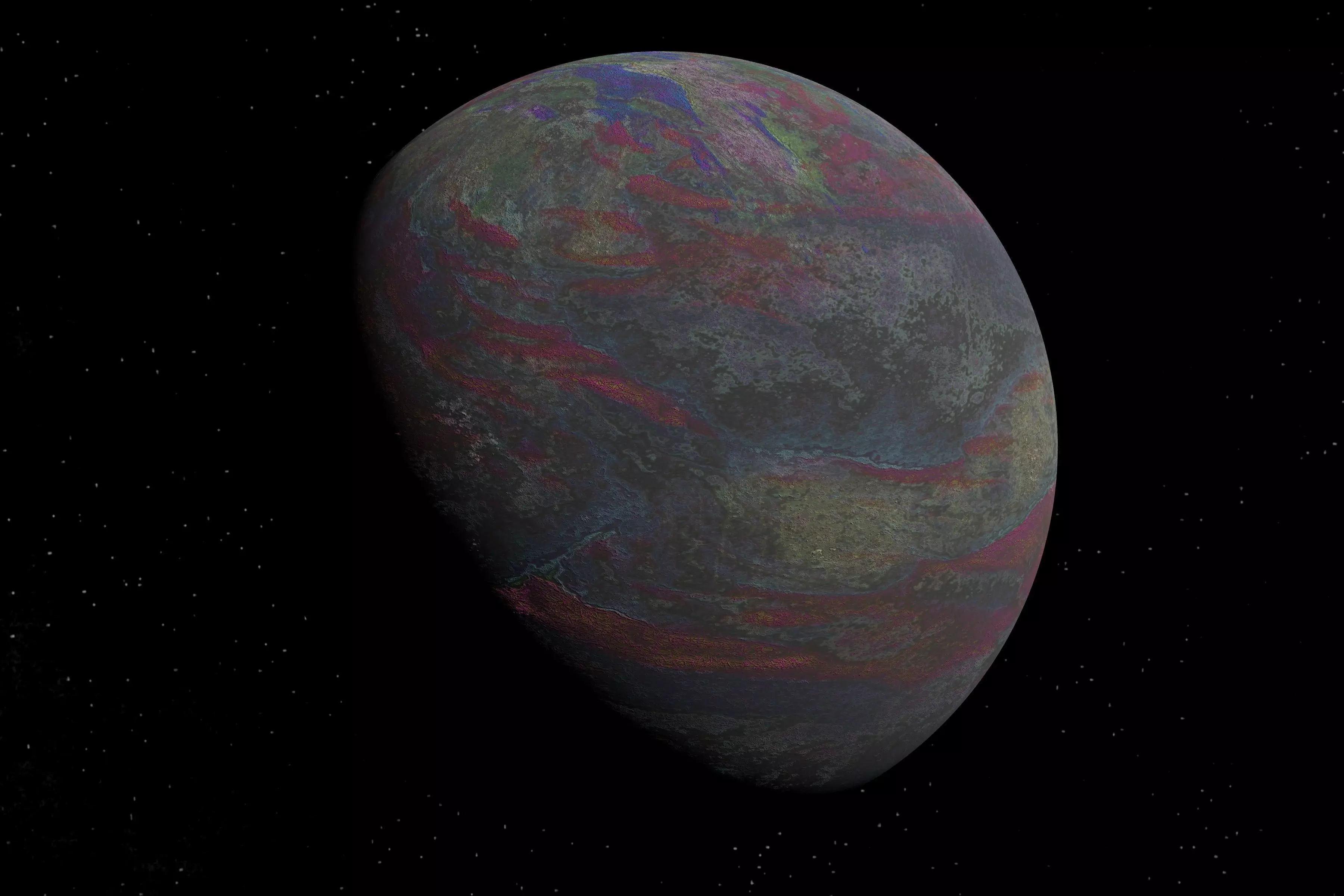 alien moon 009 Low-poly 3D model_0