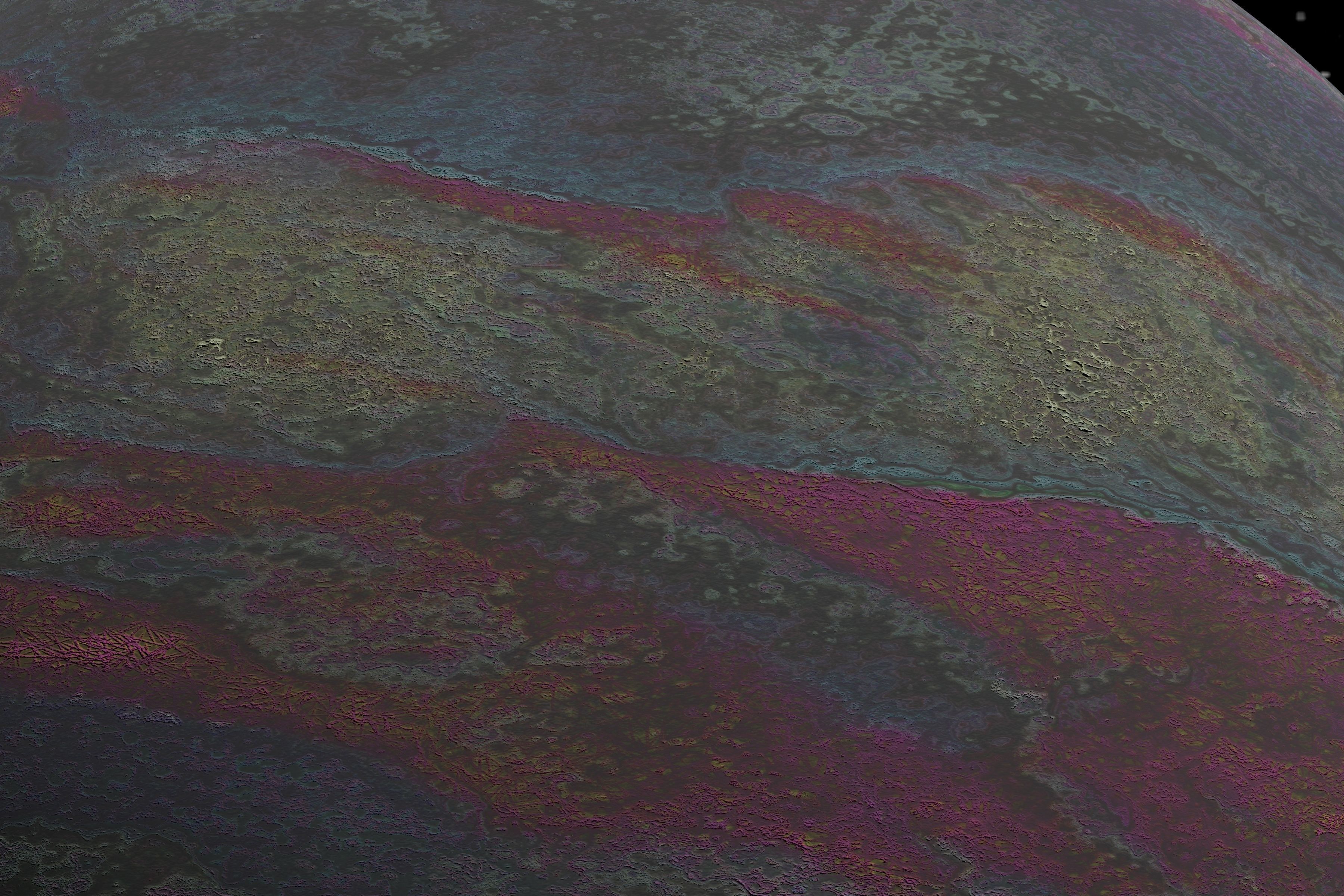 alien moon 009 Low-poly 3D model_4