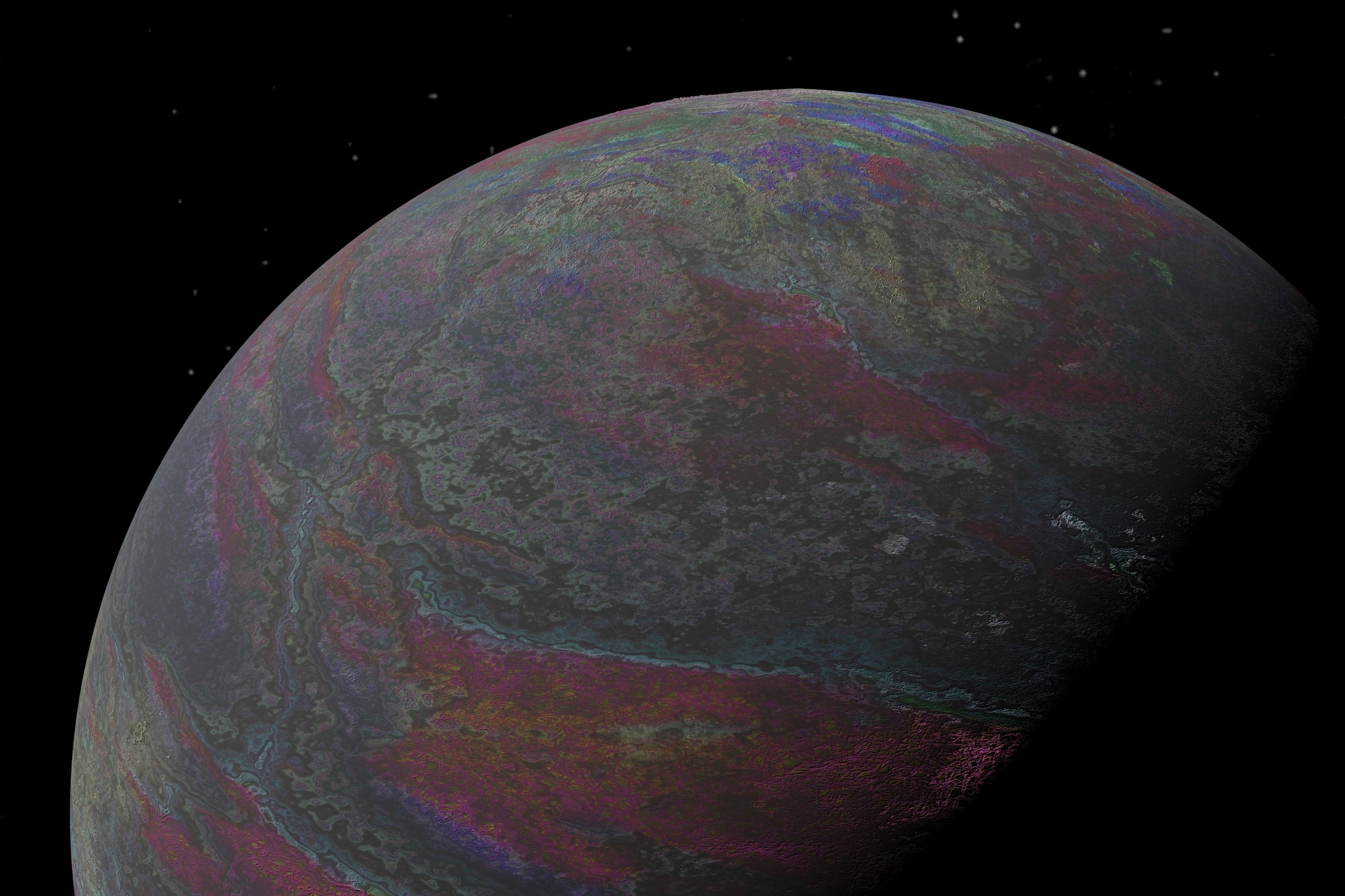 alien moon 009 Low-poly 3D model_1