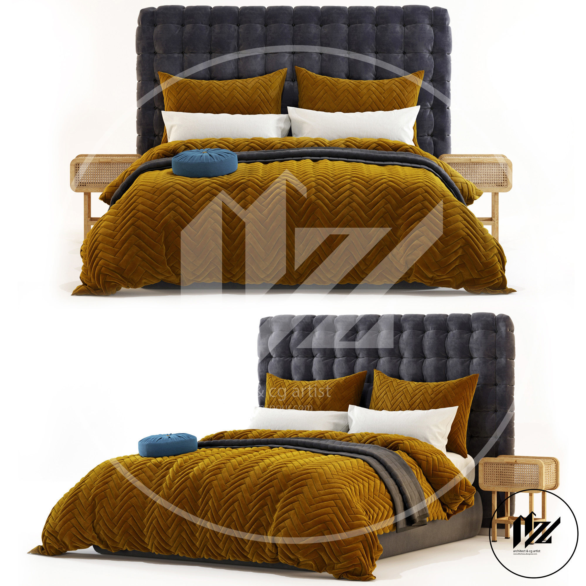 Templewebster Bed 3D model  3D model_2