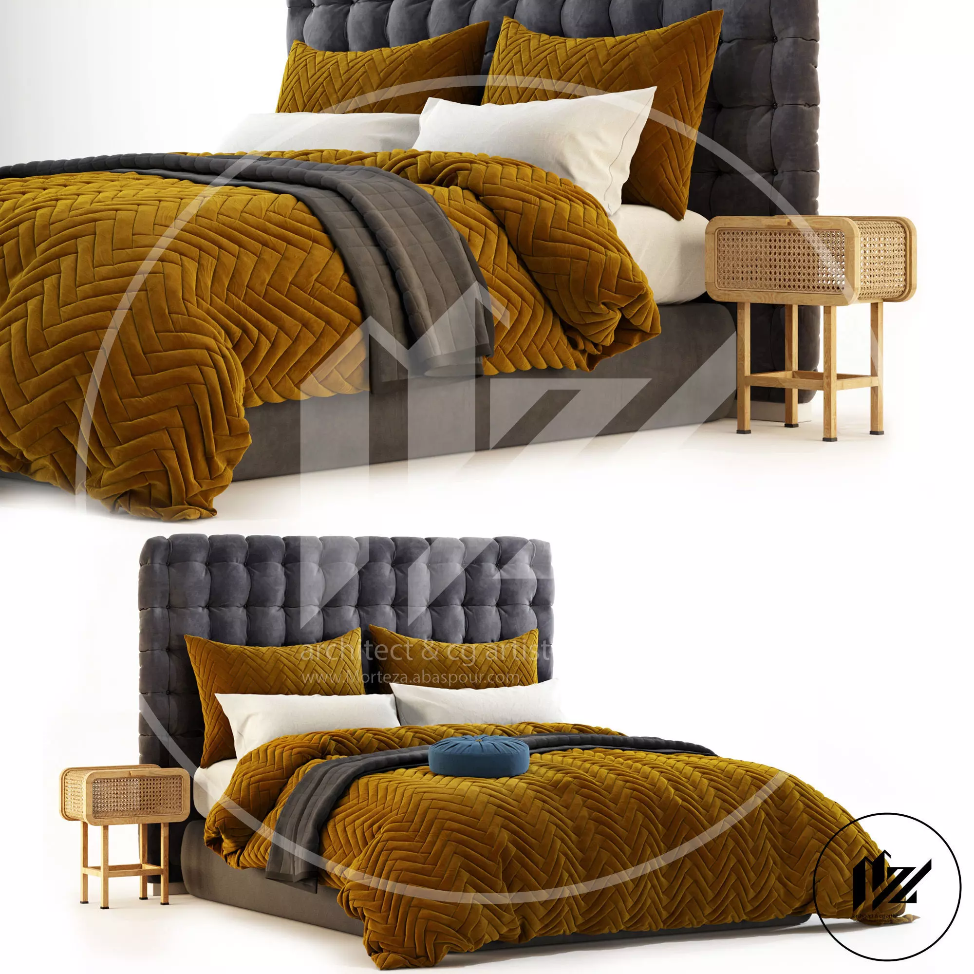Templewebster Bed 3D model  3D model_0