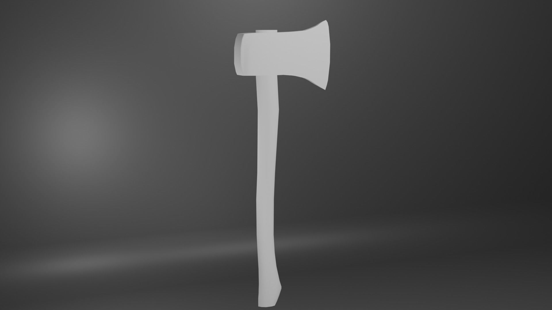 Low-poly Axe for Game Low-poly 3D model_4