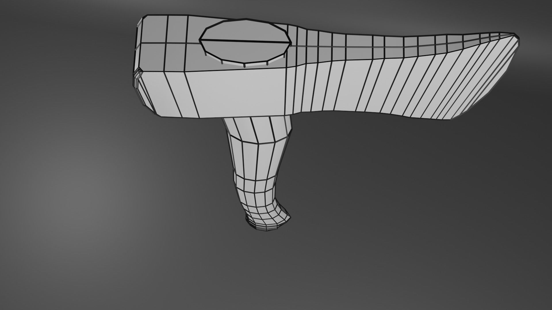 Low-poly Axe for Game Low-poly 3D model_6