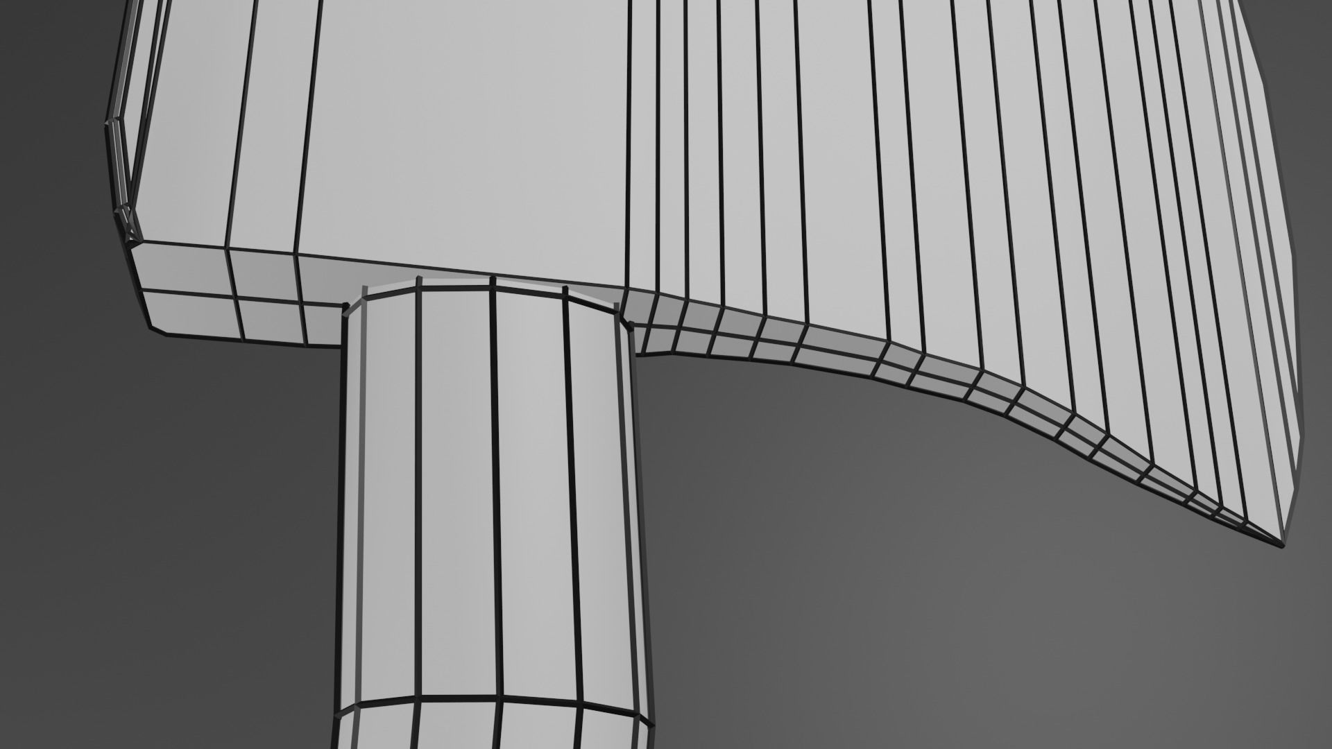 Low-poly Axe for Game Low-poly 3D model_11