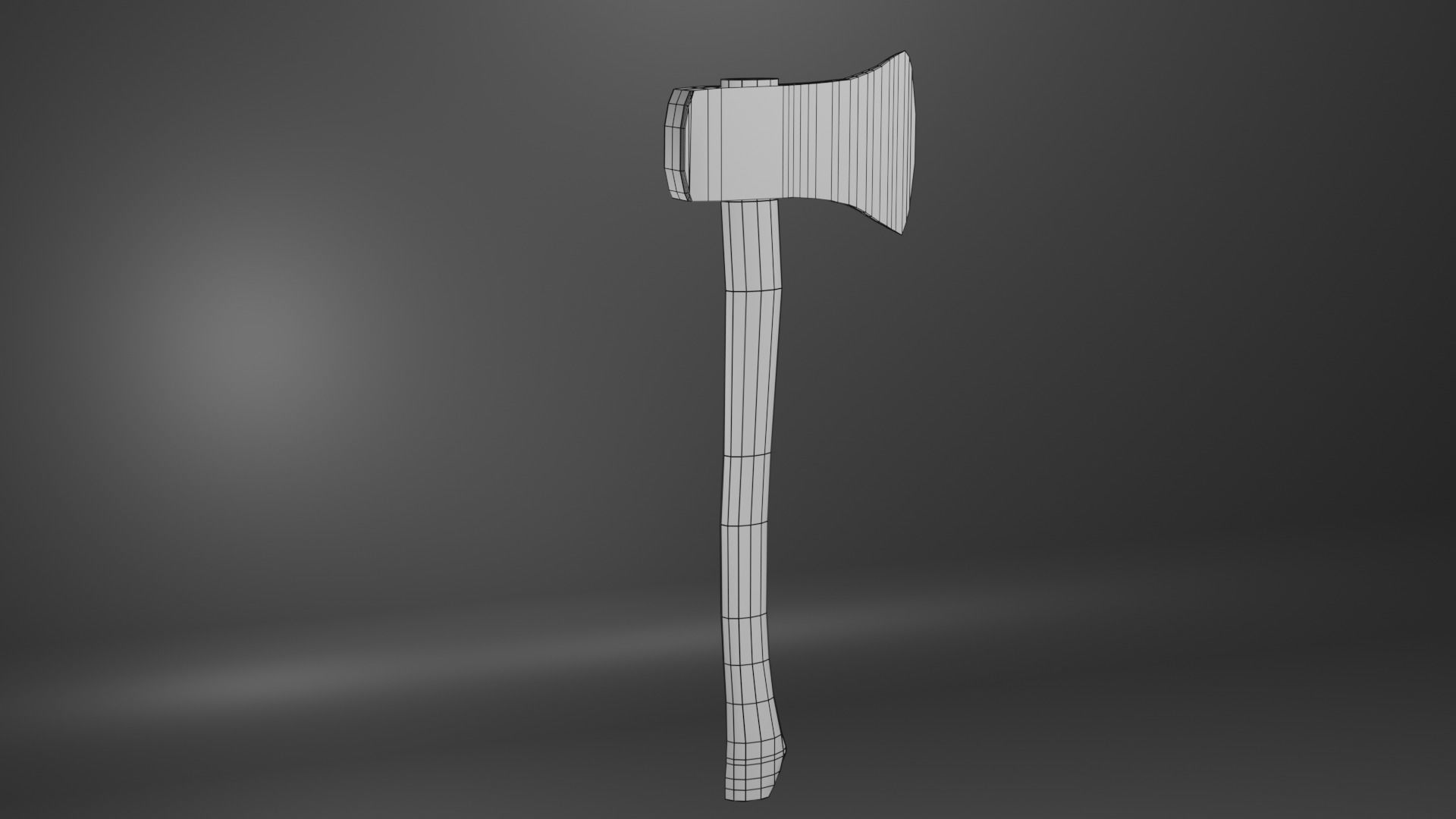 Low-poly Axe for Game Low-poly 3D model_5