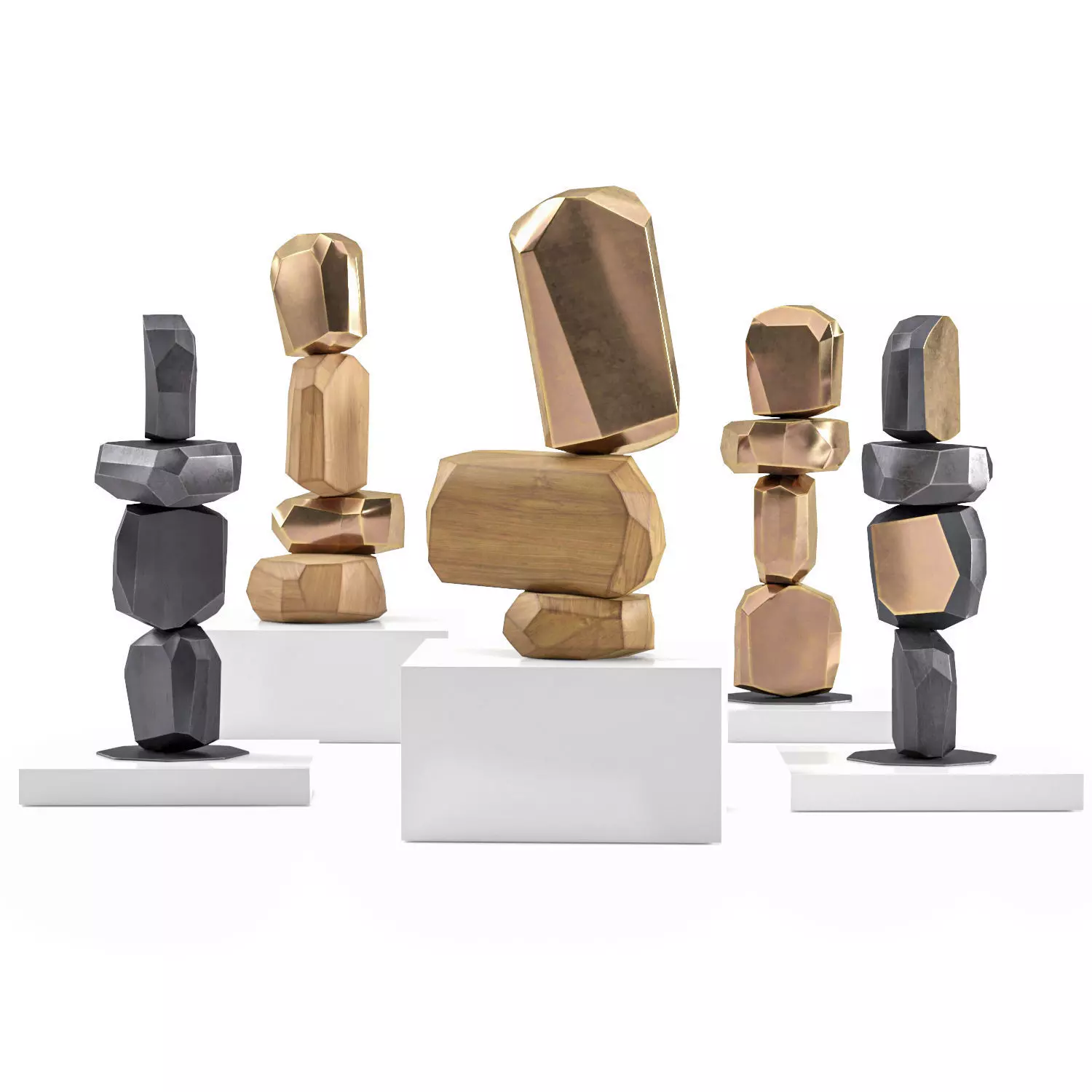 Sculptures Arik levy Micro rock formation 3D model_0