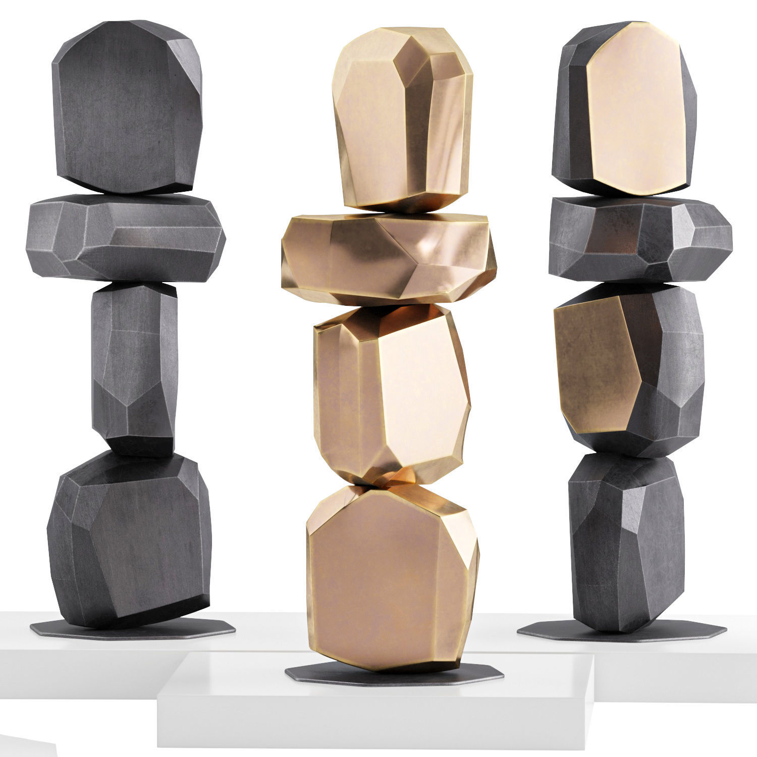 Sculptures Arik levy Micro rock formation 3D model_2