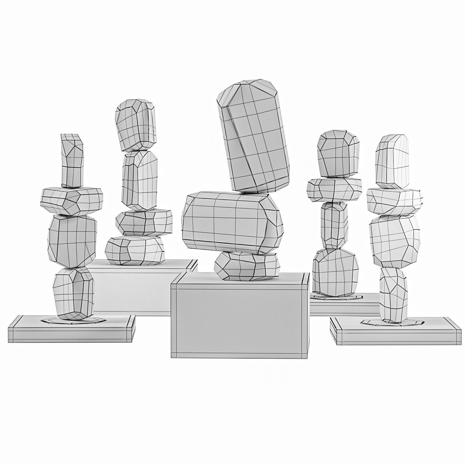 Sculptures Arik levy Micro rock formation 3D model_7