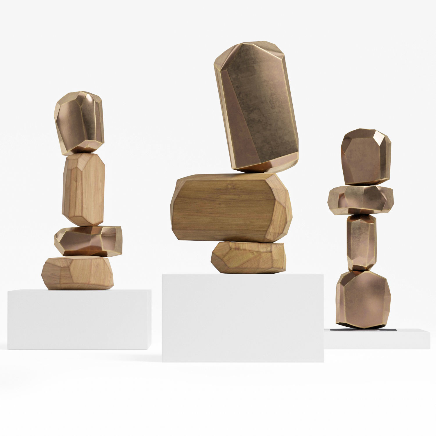 Sculptures Arik levy Micro rock formation 3D model_4