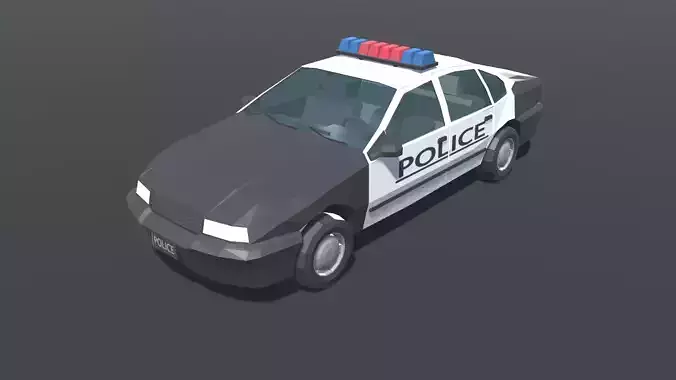 Police Car Low Poly
