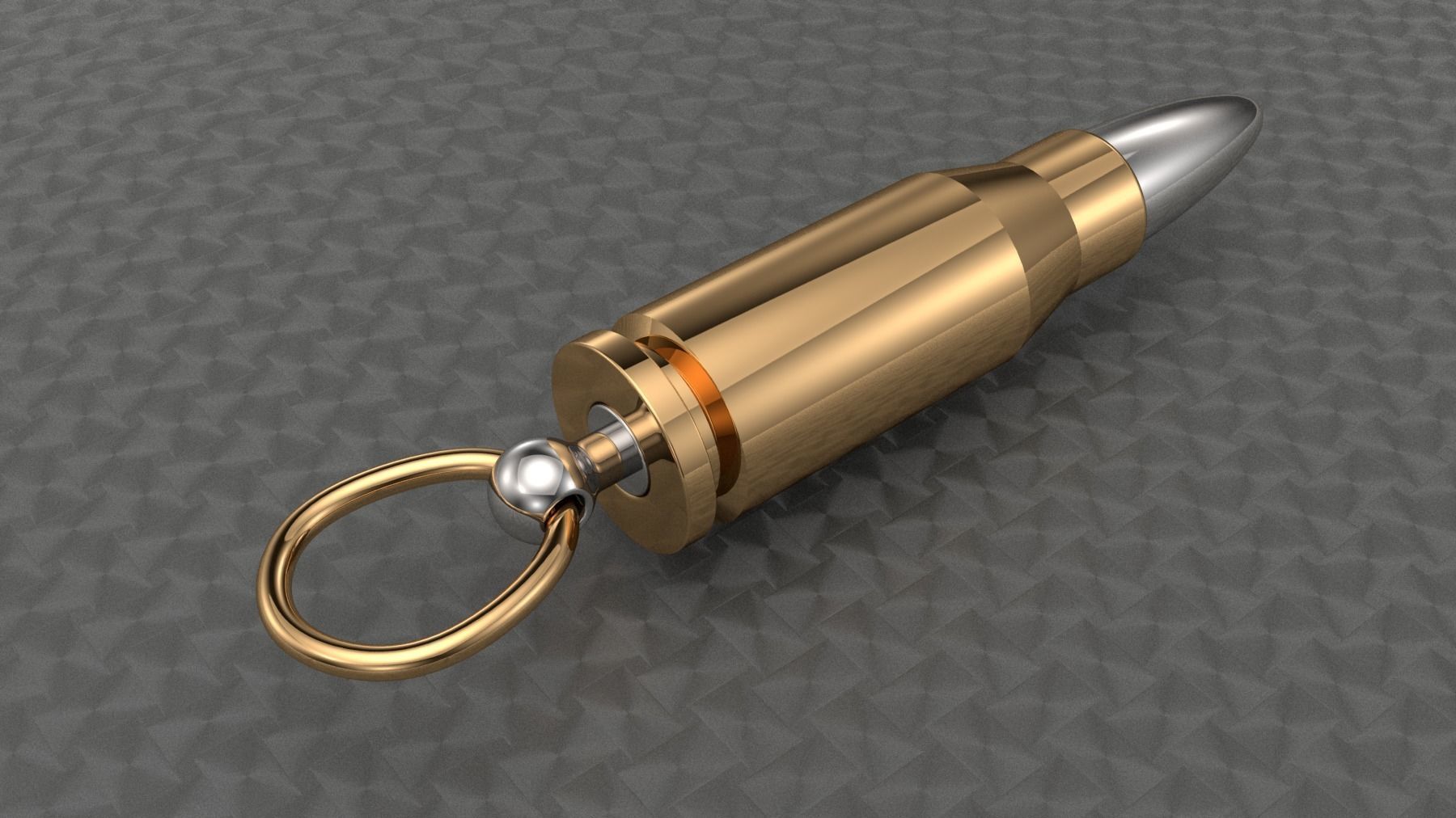Bullet Pendant 3D print model_1