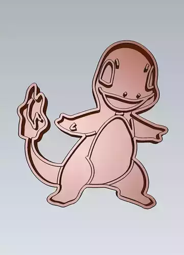 Pokemon Charmander Cookie Cutter Stamp Cake Decorating