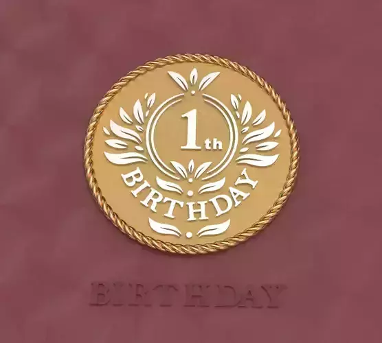 Gift Coin 1th Birthday