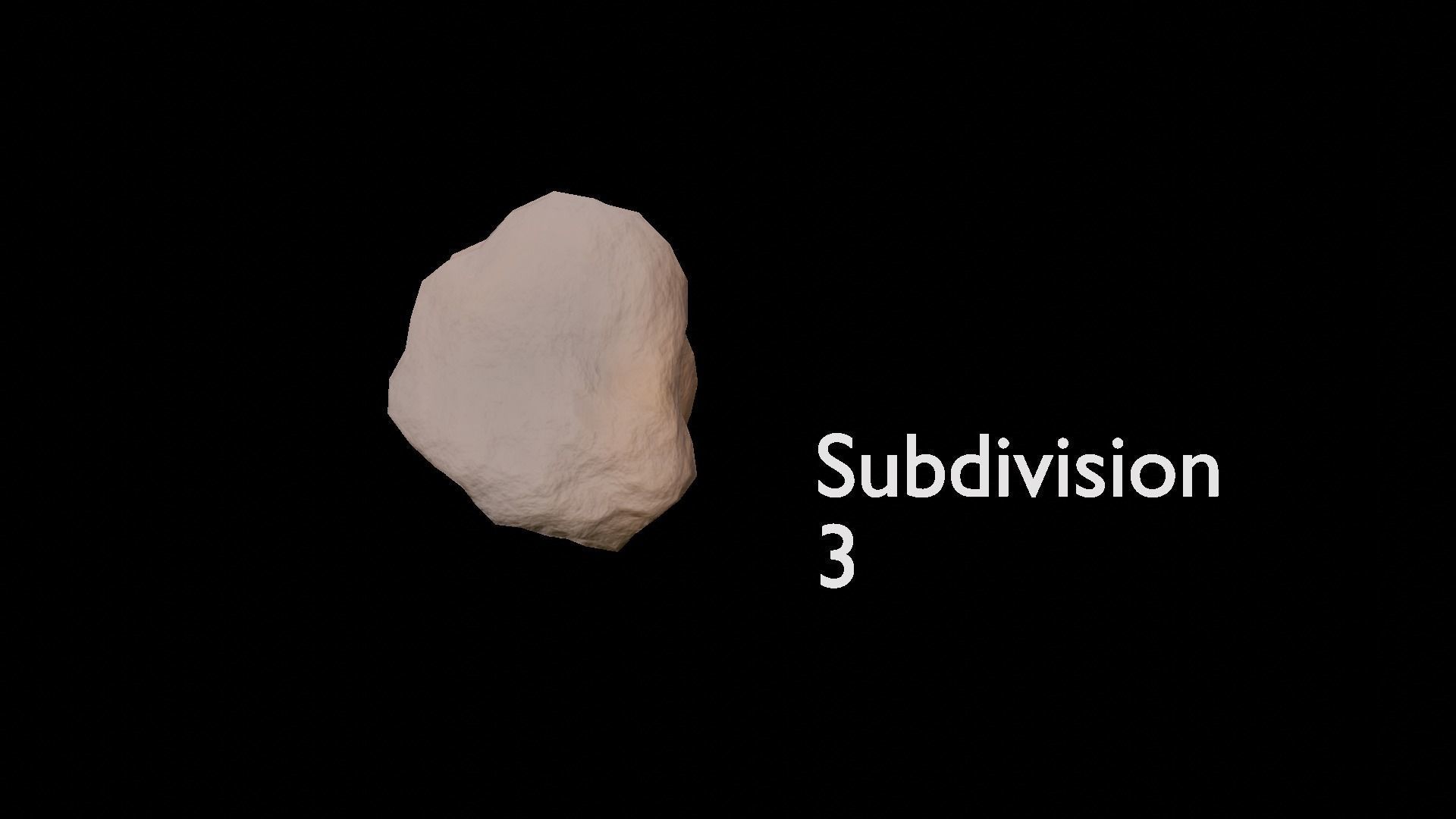 Blender Procedural Rocks Free low-poly 3D model_7