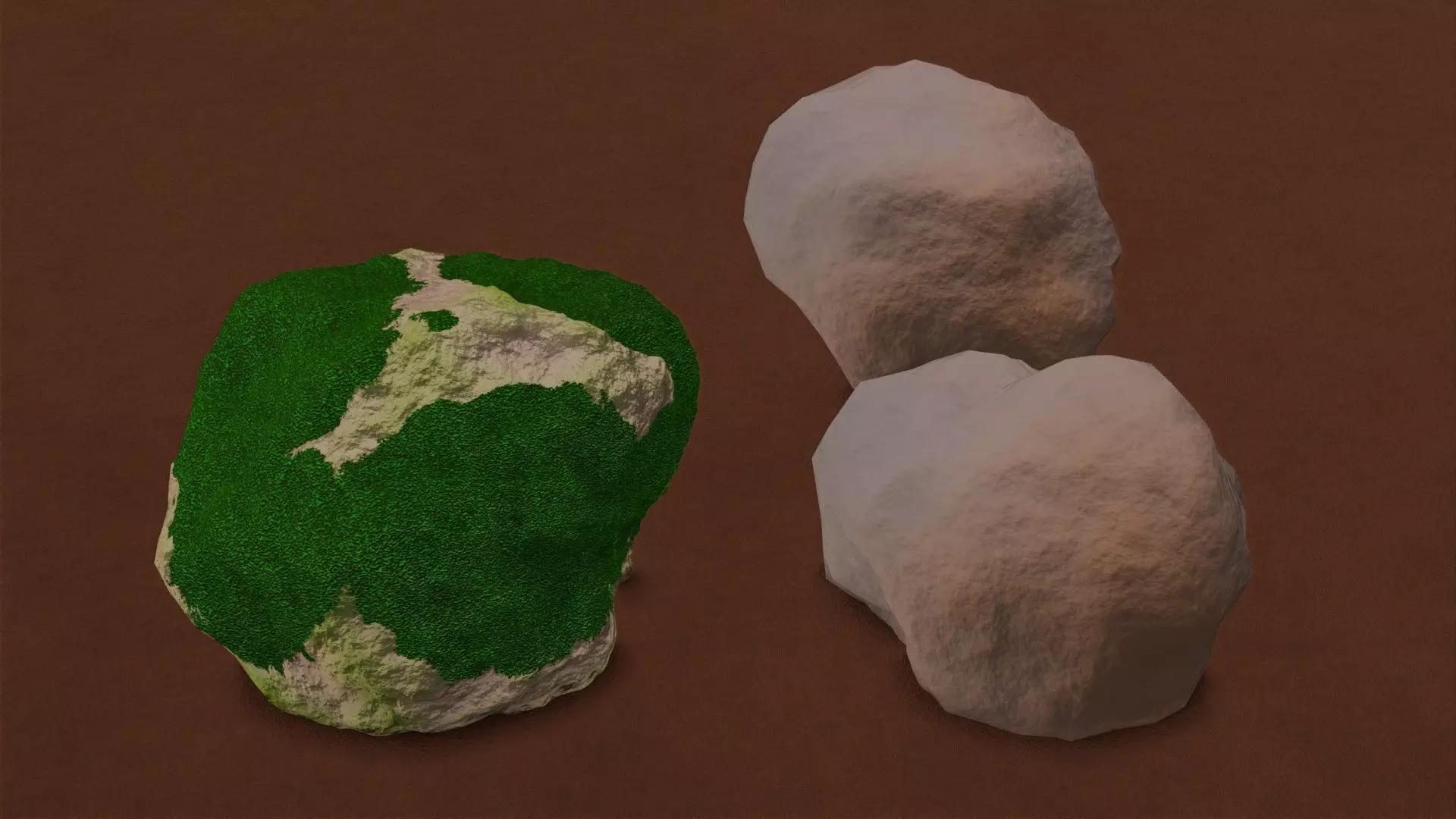 Blender Procedural Rocks Free low-poly 3D model_0