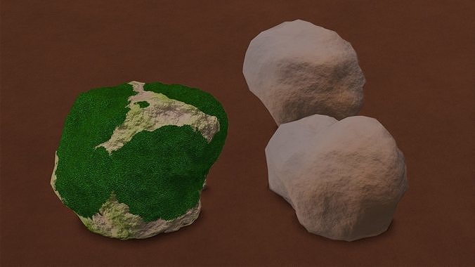 Blender Procedural Rocks Free low-poly 3D model