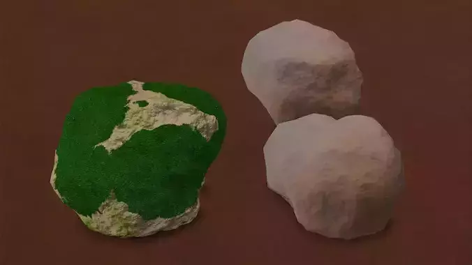 Blender Procedural Rocks Free low-poly 3D model