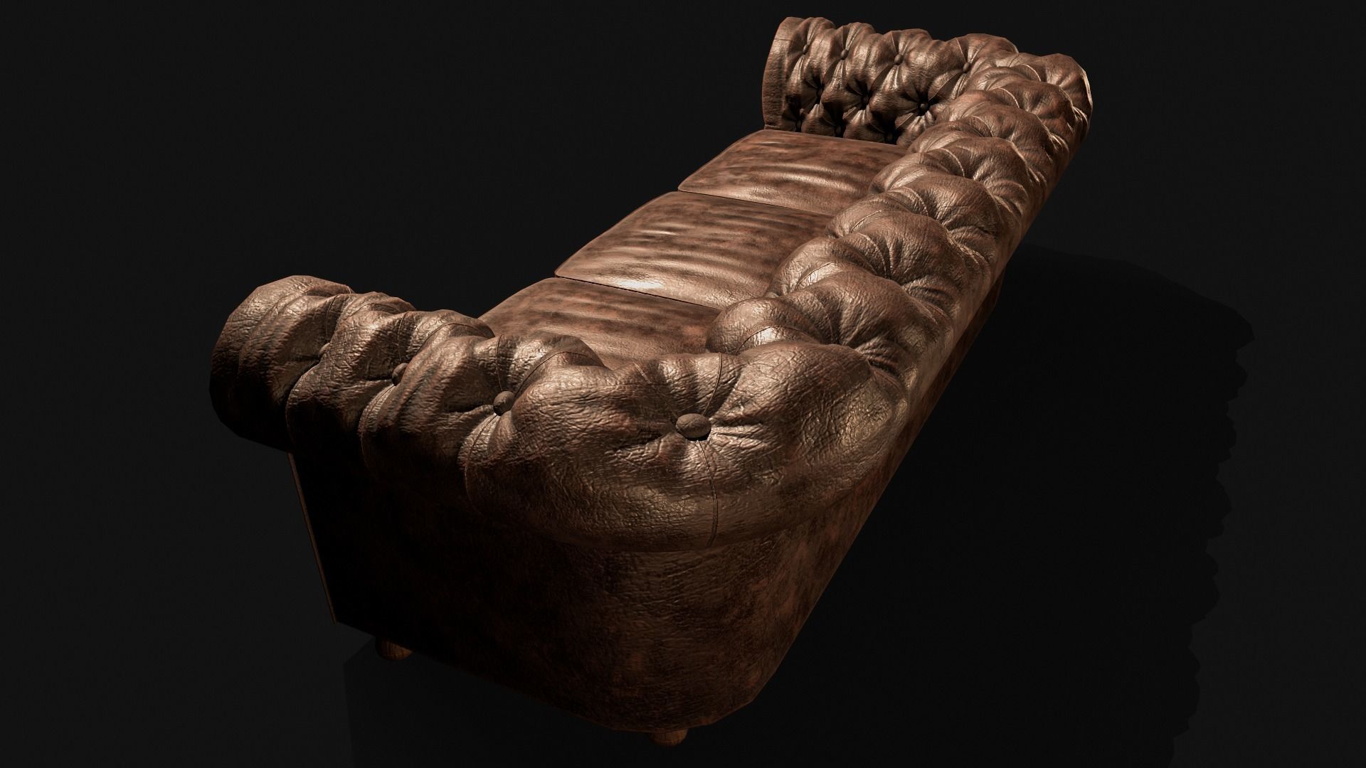 Chesterfield sofa 3D model_8