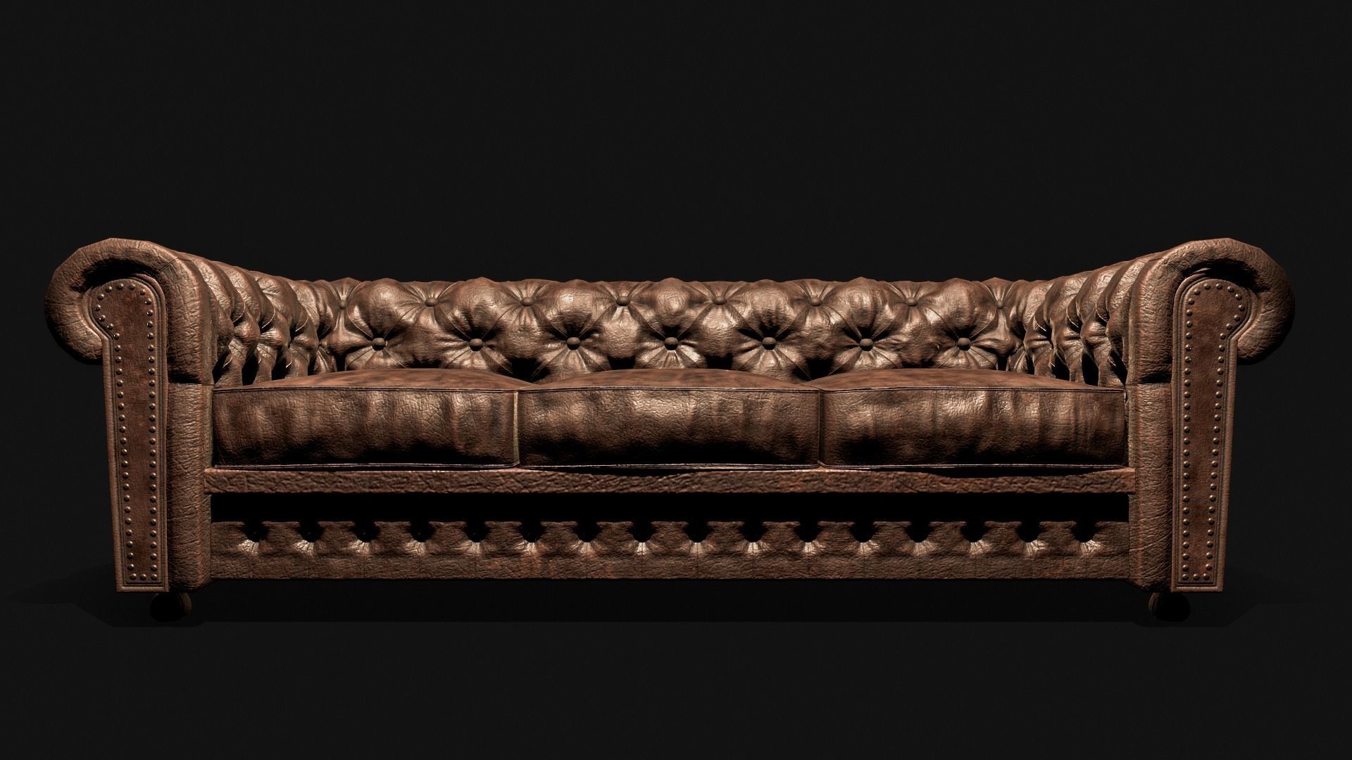 Chesterfield sofa 3D model_6
