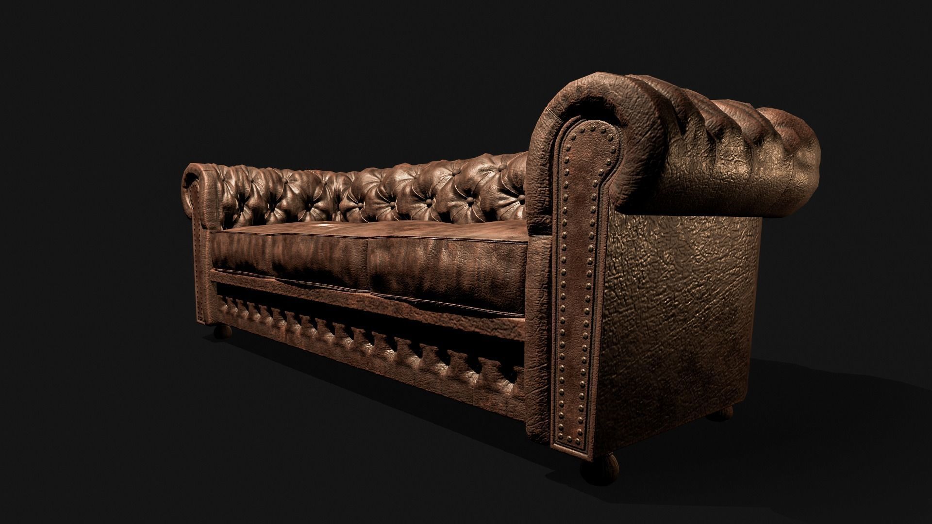 Chesterfield sofa 3D model_9