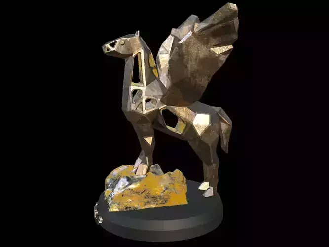 Steampunk Pegasus Rock