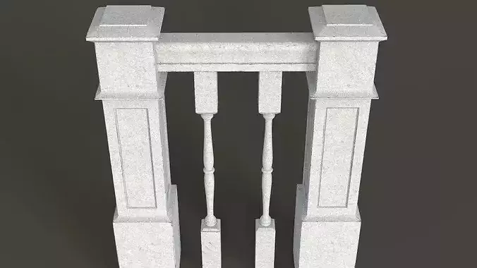 Handrail Staircase 3D Model