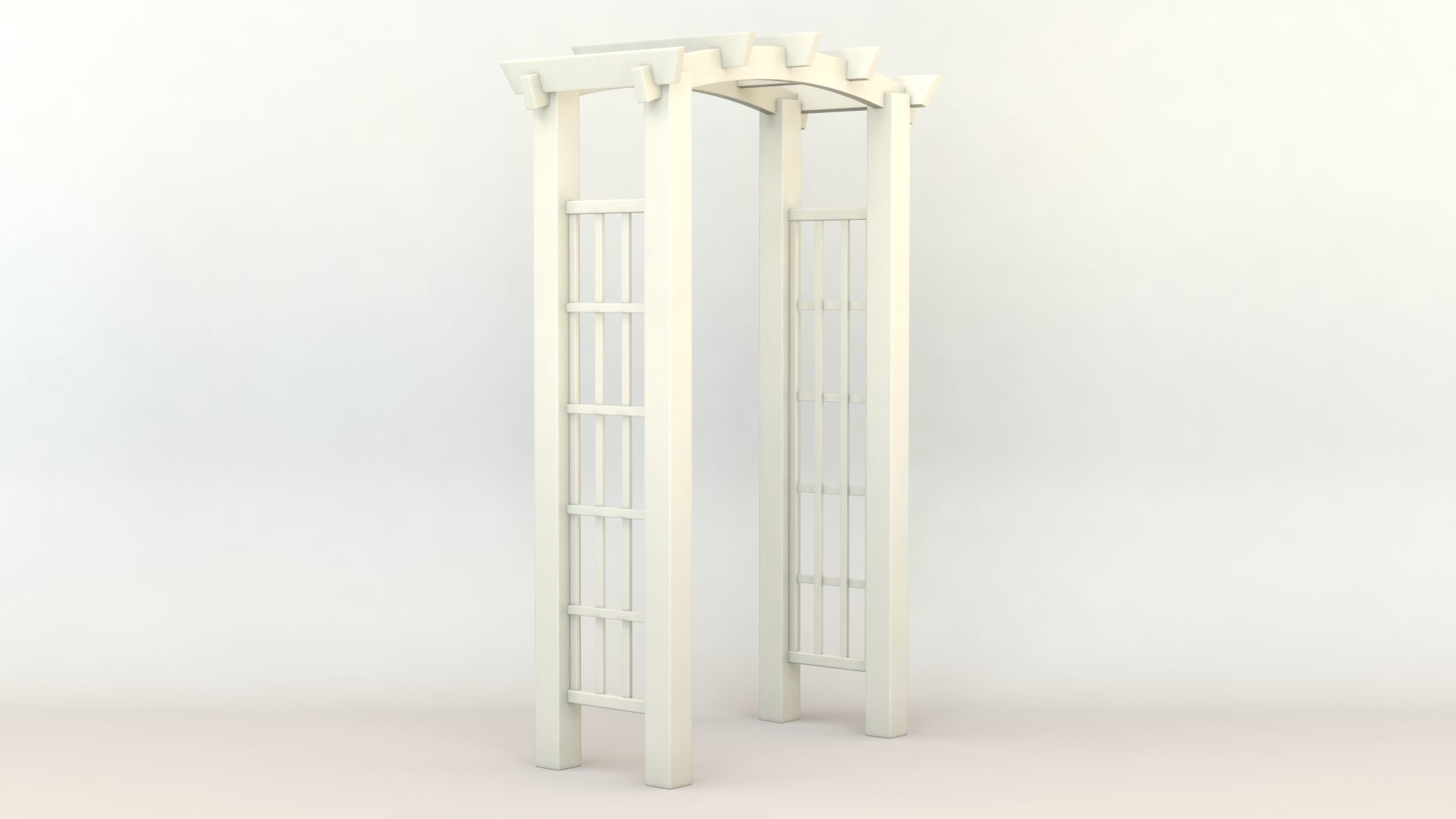 Garden Arch 3D model_5