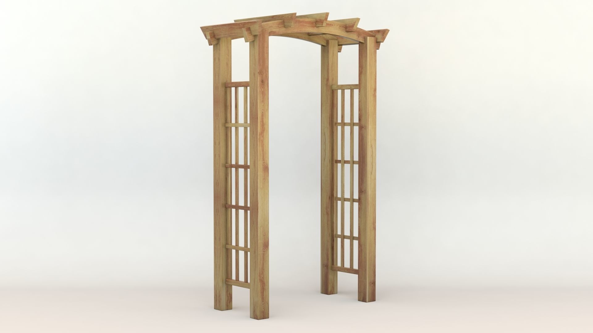 Garden Arch 3D model_4