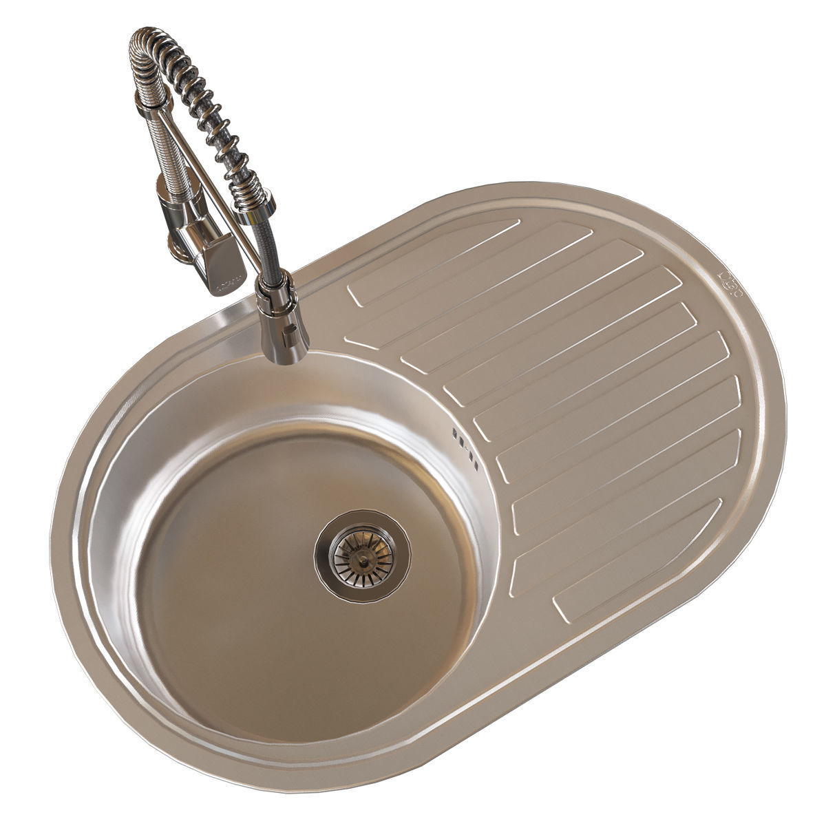 Qtap 7750 Kitchen Sink with Faucet 3D model 3D model_3