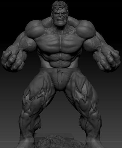angry hulk 3D print model